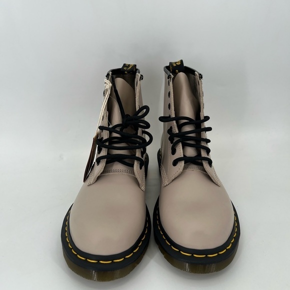 Dr. Marten 1460 Smooth Leather Boots In Vintage Taupe - Picture 3 of 5